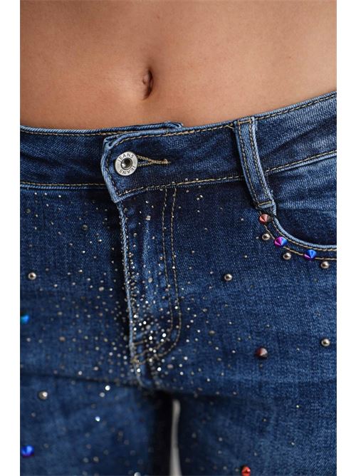 Jeans con microstrass elmas phil | 011115DENIM